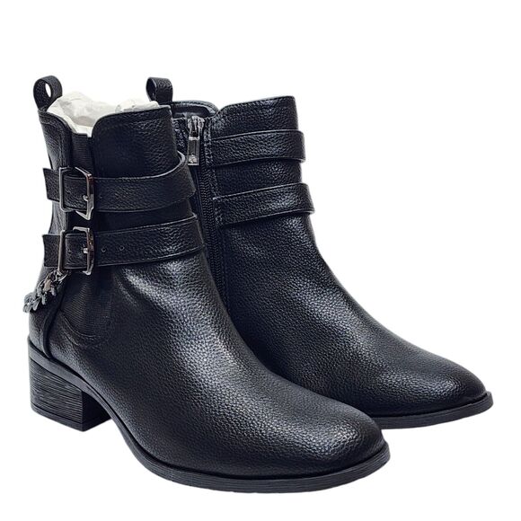 Kenneth Cole REACTION Salt Biker Chain Chelsea Boots Black US 7.5 M - Picture 5 of 14